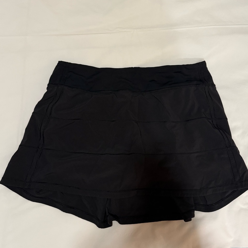 Black Lululemon pace rival mid-rise skirt size 8
